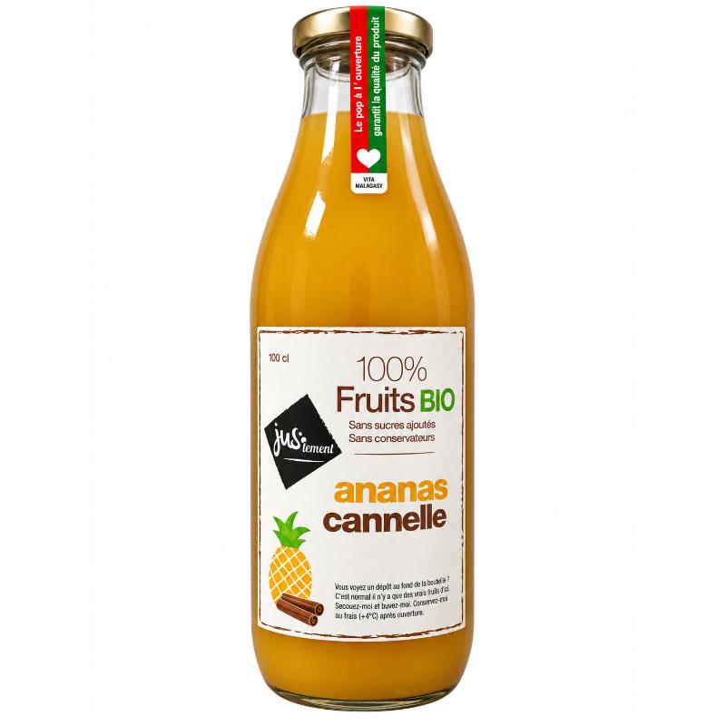 Jus ananas cannelle bio 100 cl JUSTEMENT