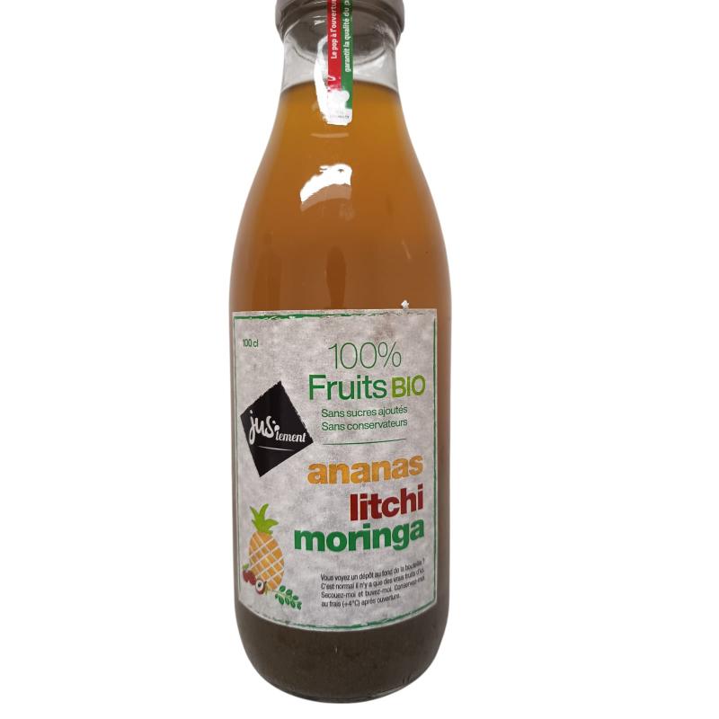 Jus ananas litchis moringa bio 100 cl JUSTEMENT