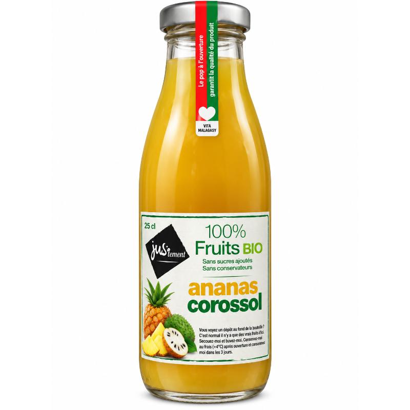 Jus ananas corosol bio 25 cl JUSTEMENT