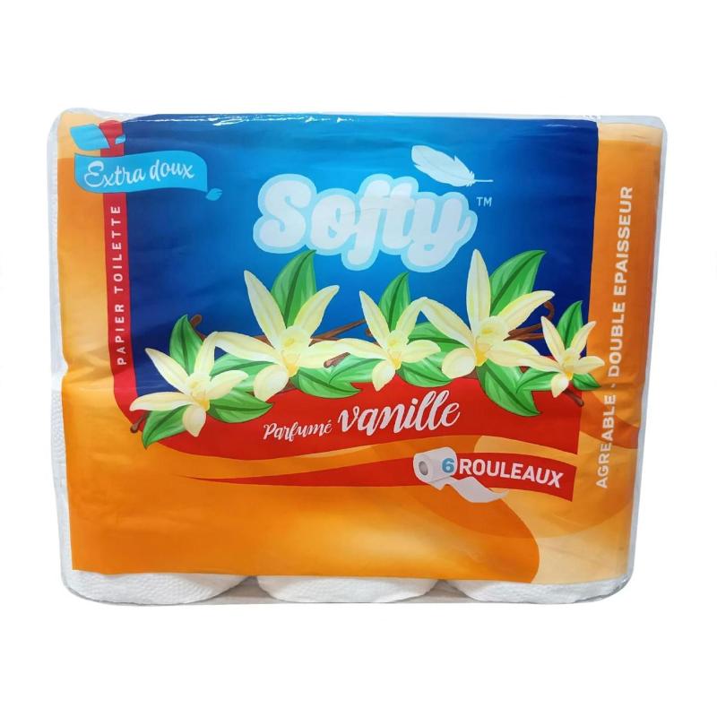Papier wc vanille 6 rlx SOFTY