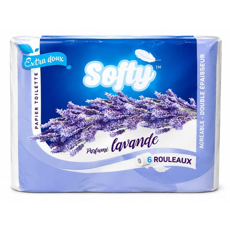 Papier wc lavande 6 rlx SOFTY