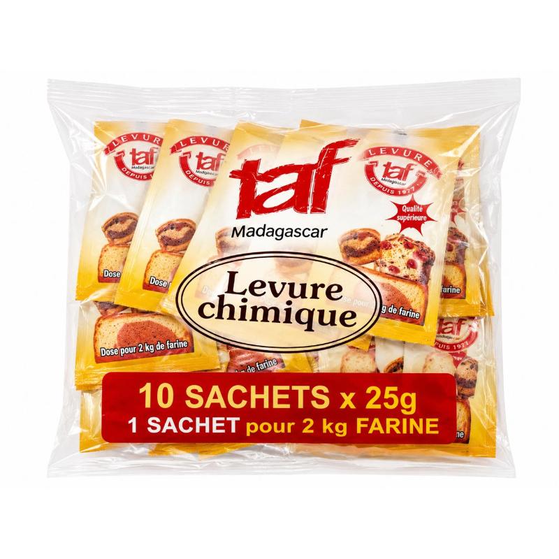 Levure chimique 25 gr  20 sachet TAF