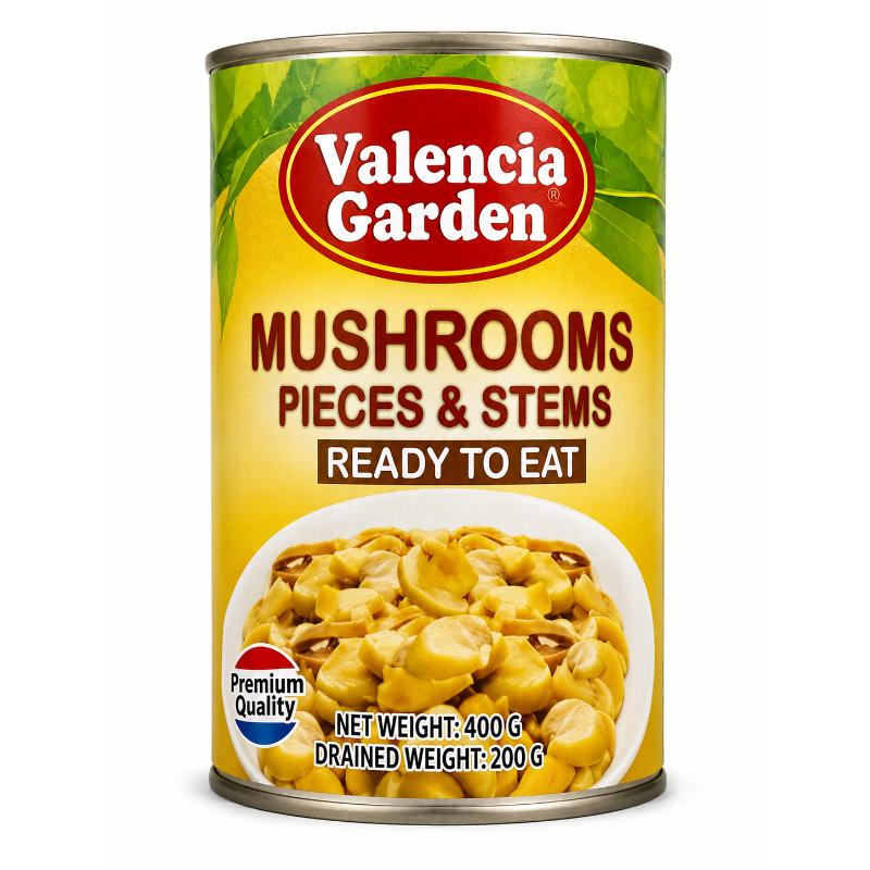 Champignons pieds et morceaux 400 gr VALENCIA