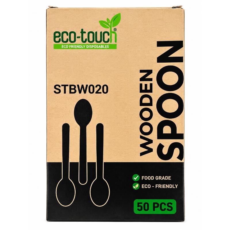 Cuillère en bamboo 16cm 50 pcs SUPERTOUCH