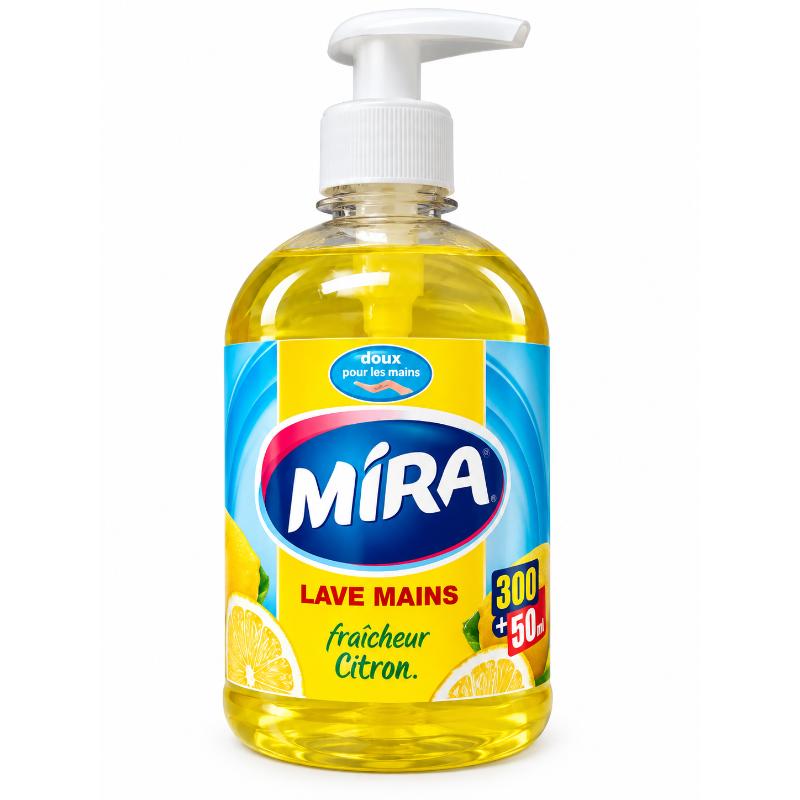 Lave mains à pompe citron 300 + 50 ml MIRA