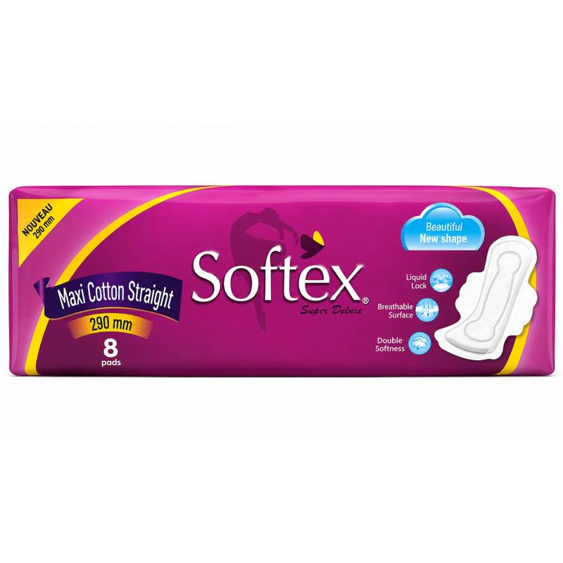 Day long coton 8 pcs violet SOFTEX