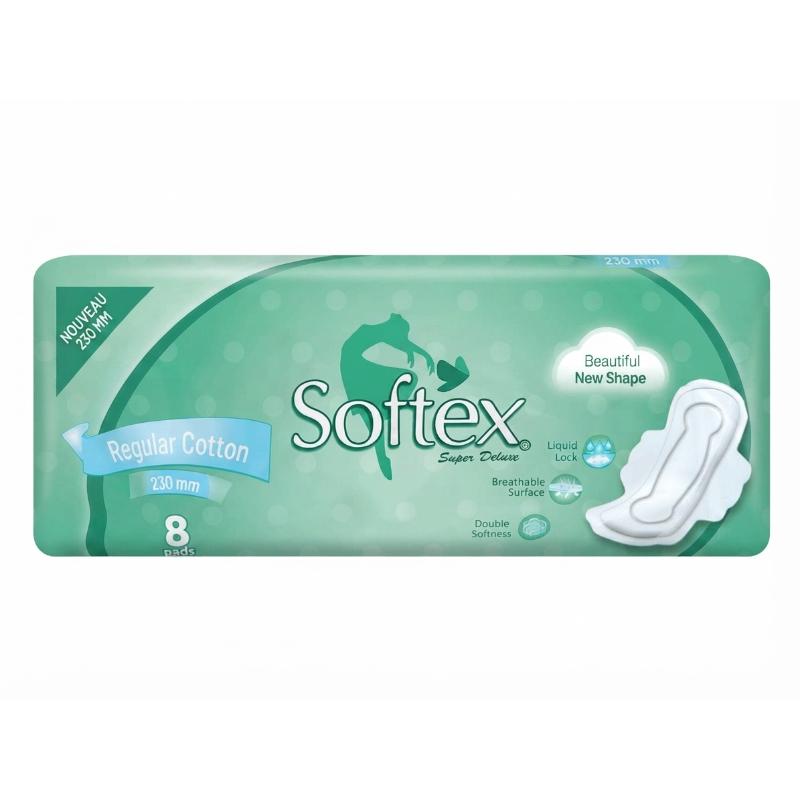 Regular 8 pcs 23 cm coton SOFTEX