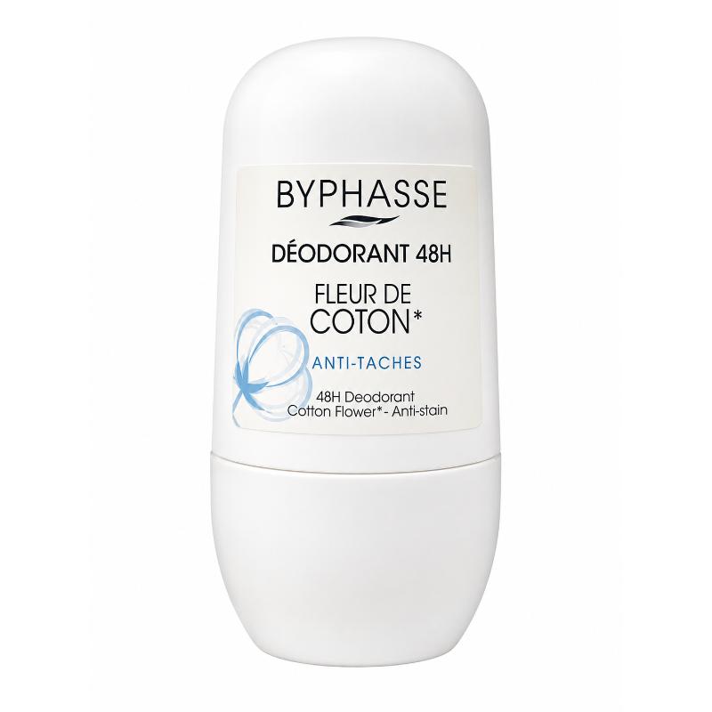 Déo roll on fleur de coton 50 ml BYPHASSE