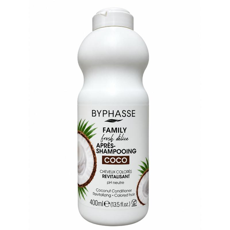 Après shampooing coco cheveux colorés BYPHASSE 400ml