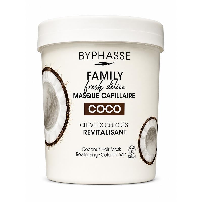 Masque capillaire coco cheveux colorés BYPHASSE 250ML