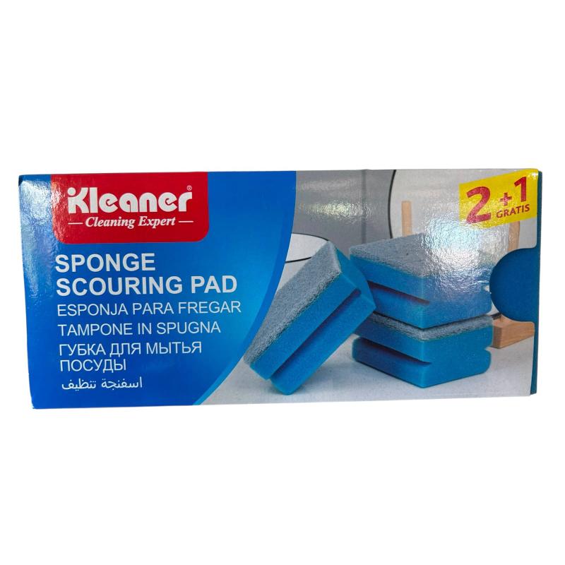 Eponge à récurer 3 pcs KLEANER