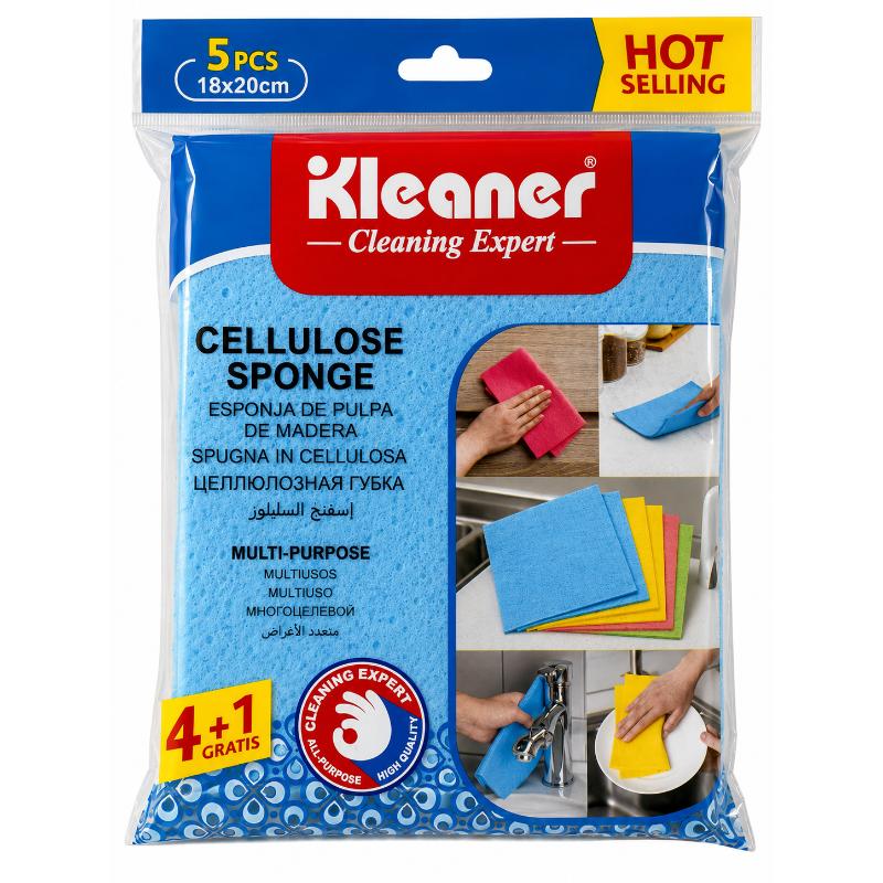 Eponges carrées plates absorbantes 5pcs KLEANER