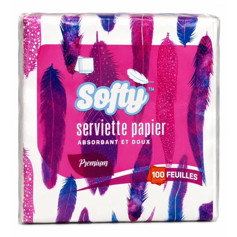 Serviette de table 100 feuilles SOFTY PREMIUM