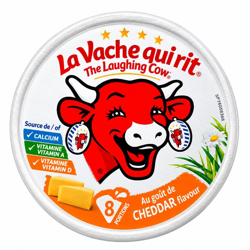 Fromage Cheddar 8 portions LA VACHE QUI RIT