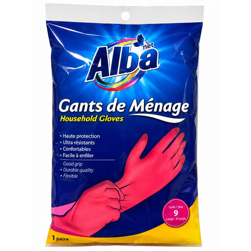 Paires de gants de menage net TM/L ALBA