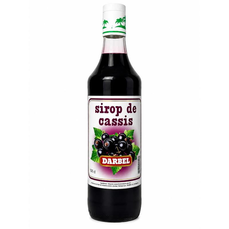 Sirop cassis 100 cl verre DARBEL