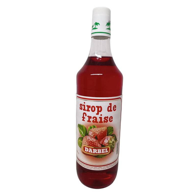 Sirop fraise 100 cl verre DARBEL