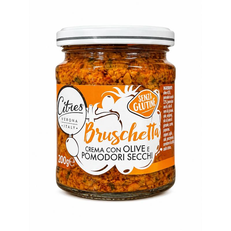 Crème bruschetta aux olives et tomates 200 gr CITRES