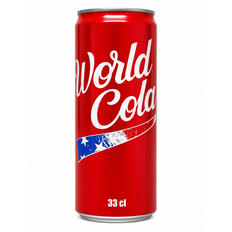 Cannette 33 cl world cola LA STAR