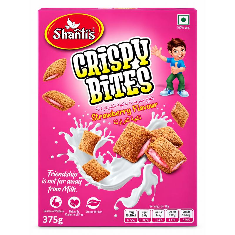 Corn flakes fouree a la fraise 375 gr BOX SHANTIS