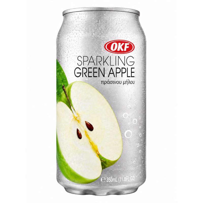 Canette boisson petillante pomme verte 350 ml OKF