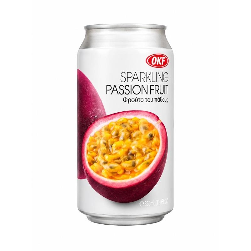 Canette boisson petillante fruit de la passion 350 ml OKF