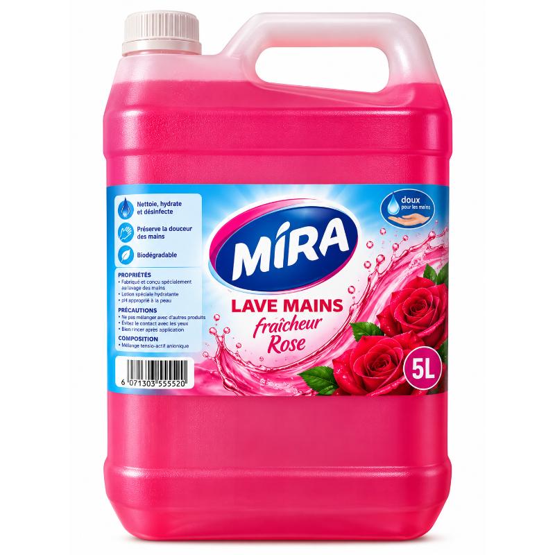 Lave mains parfum rose 5 L MIRA