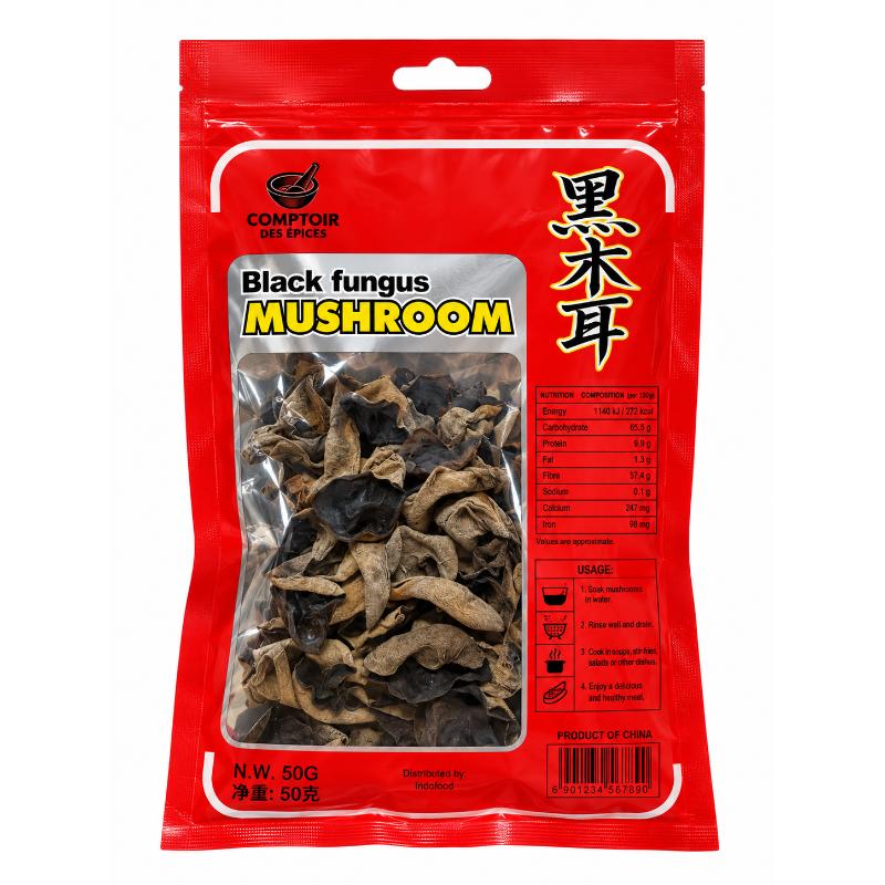 Champignons noir chine 50 gr