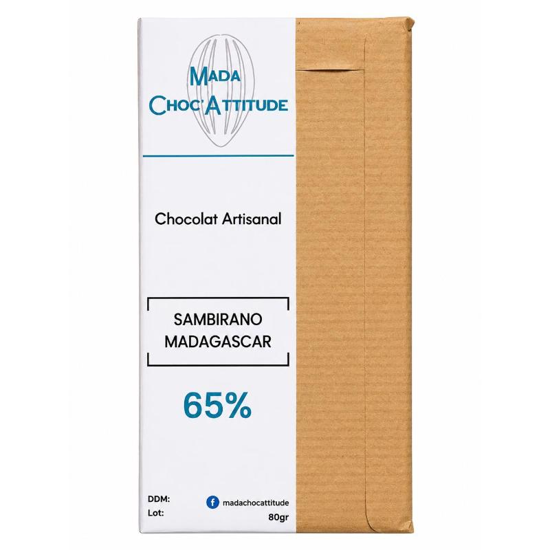 Chocolat  noir artisanal 65% 100 gr nature