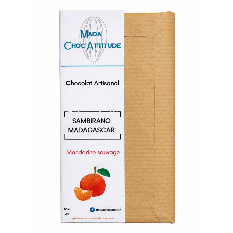 Chocolat artisanal 65% 100 gr mandarine