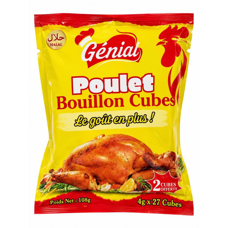 Bouillon en cubes 4 gr 27 pcs poulet GENIAL